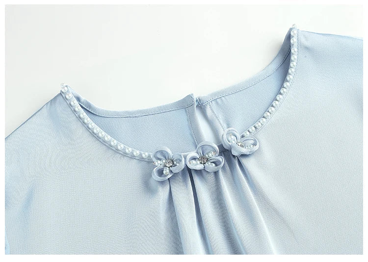 Stylish Plus Size Elegant Long-Sleeved Shirt